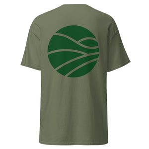 T-shirt: Green logo front & back